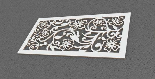 Pannello decorativo traforato Floreale Wall art. - Gmk Design