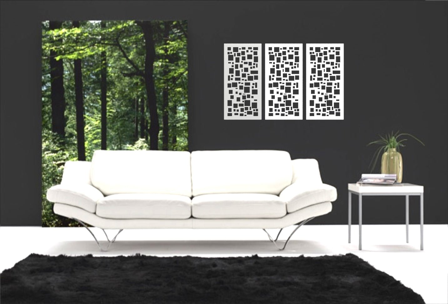 Pannello decorativo traforato Rettangoli Wall art. - Gmk Design