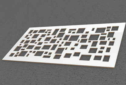 Pannello decorativo traforato Rettangoli Wall art. - Gmk Design