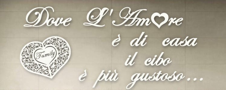 Scritta decorativa in legno per la cucina. Citazione Parete. Decorazione murale. - Gmk Design