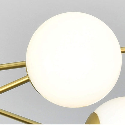 SPUTNIK V.1 ORO - Lampadario dal design moderno verniciato dorato - Gmk Design