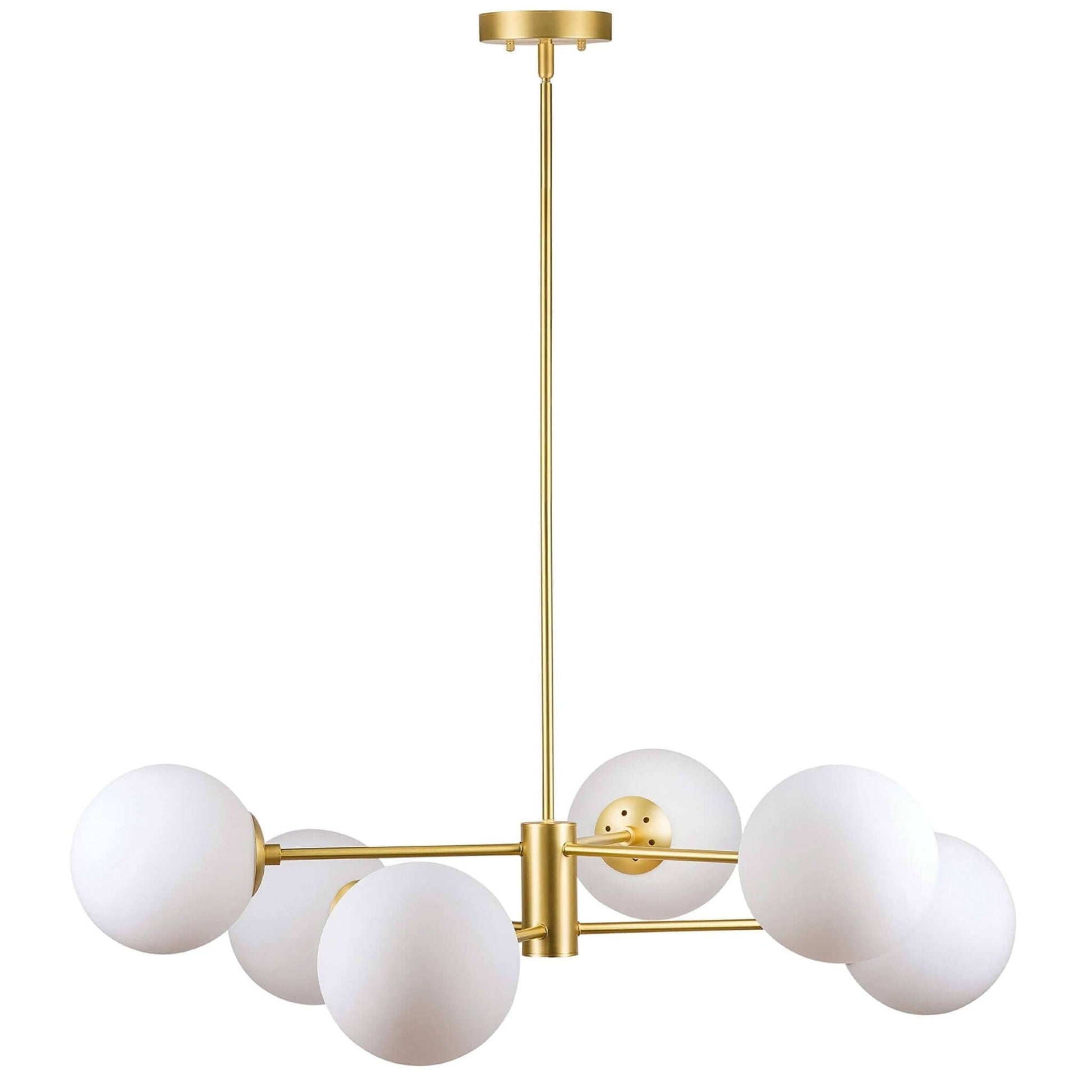 SPUTNIK V.1 ORO - Lampadario dal design moderno verniciato dorato - Gmk Design