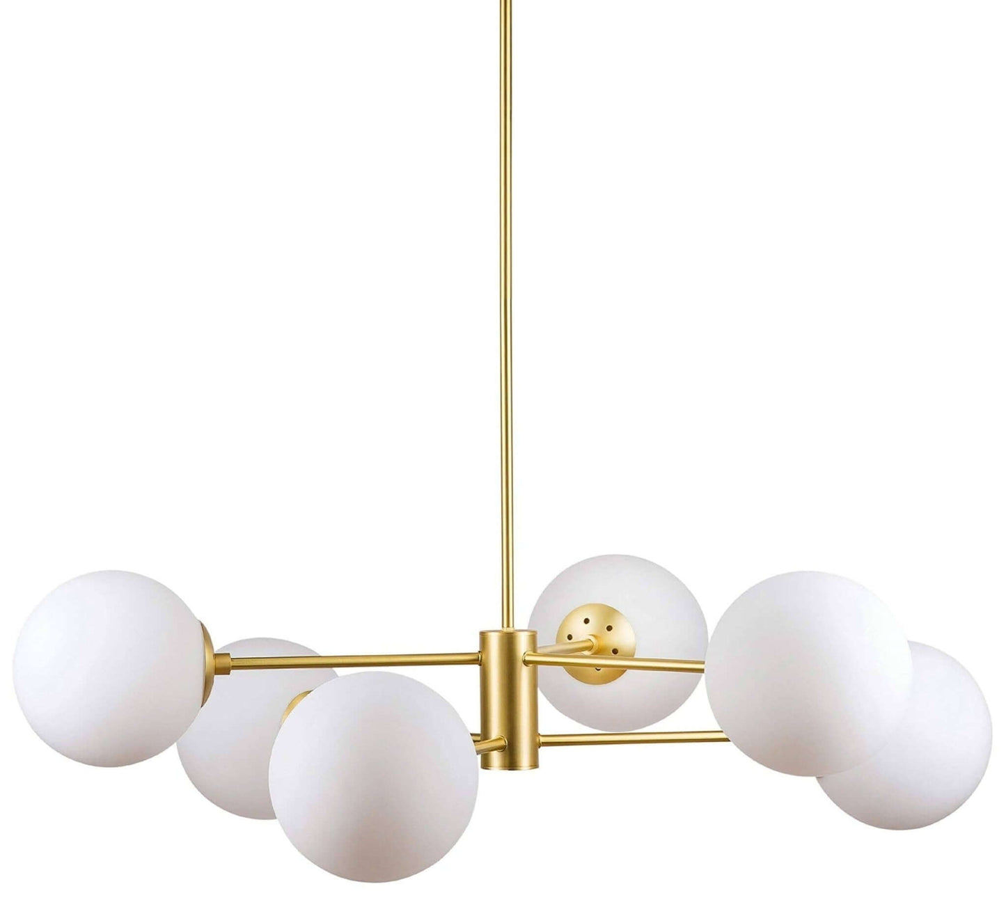 SPUTNIK V.1 ORO - Lampadario dal design moderno verniciato dorato - Gmk Design