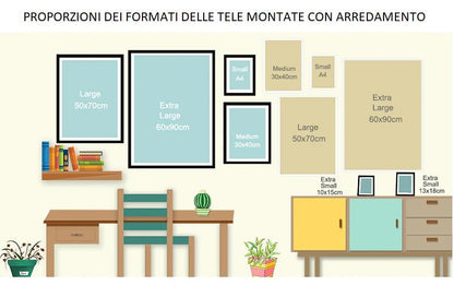 Stampe su tela di alta qualità donna di colore, sensualità, arte astratta moderna - Gmk Design