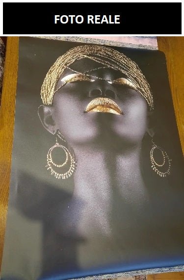 Stampe su tela di alta qualità donna di colore, sensualità, arte astratta moderna - Gmk Design
