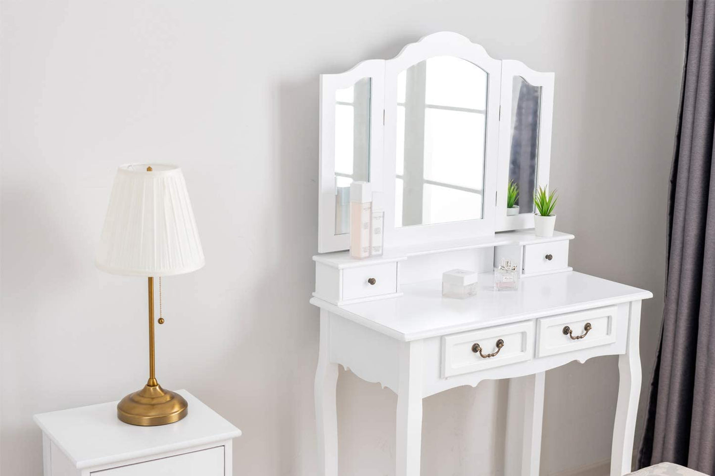 Toeletta per trucco, make-up organizer. DESIGN COUNTRY colore bianco. - Gmk Design