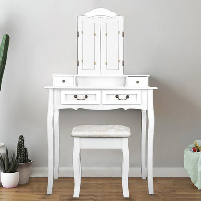 Toeletta per trucco, make-up organizer. DESIGN COUNTRY colore bianco. - Gmk Design