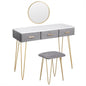 Toeletta per trucco, make-up organizer. DESIGN MODERNO rivestita in vellutato, colori grigio o rosa - Gmk Design