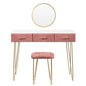 Toeletta per trucco, make-up organizer. DESIGN MODERNO rivestita in vellutato, colori grigio o rosa - Gmk Design