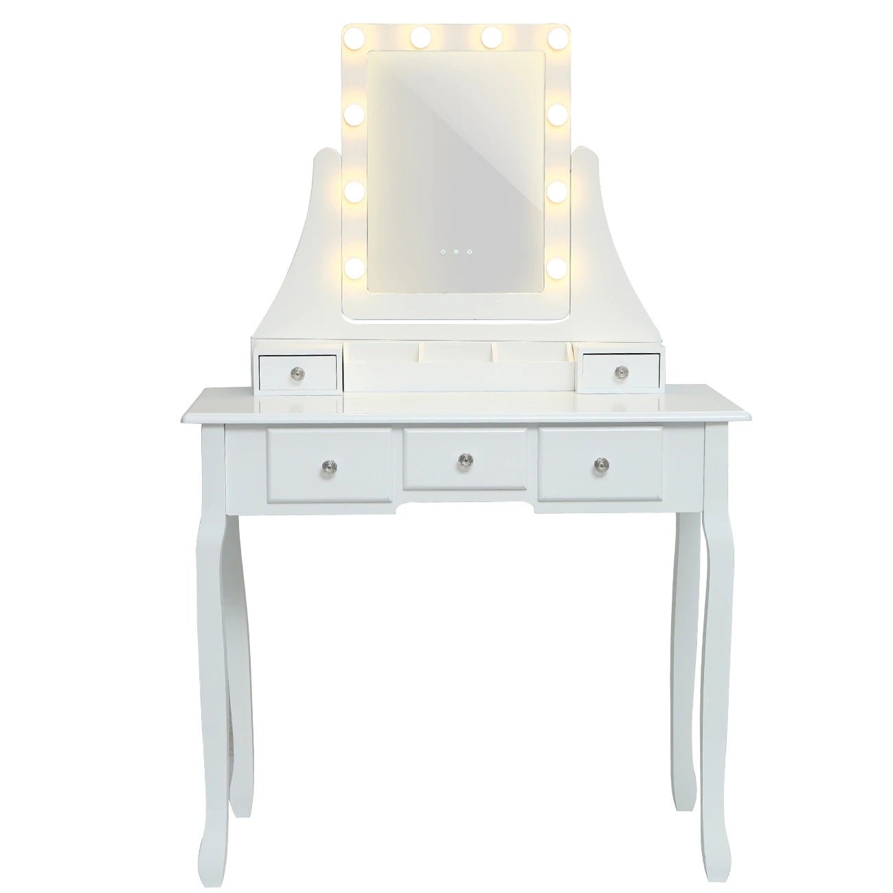 Toeletta per trucco, make-up organizer. DESIGN VINTAGE colore bianco. - Gmk Design