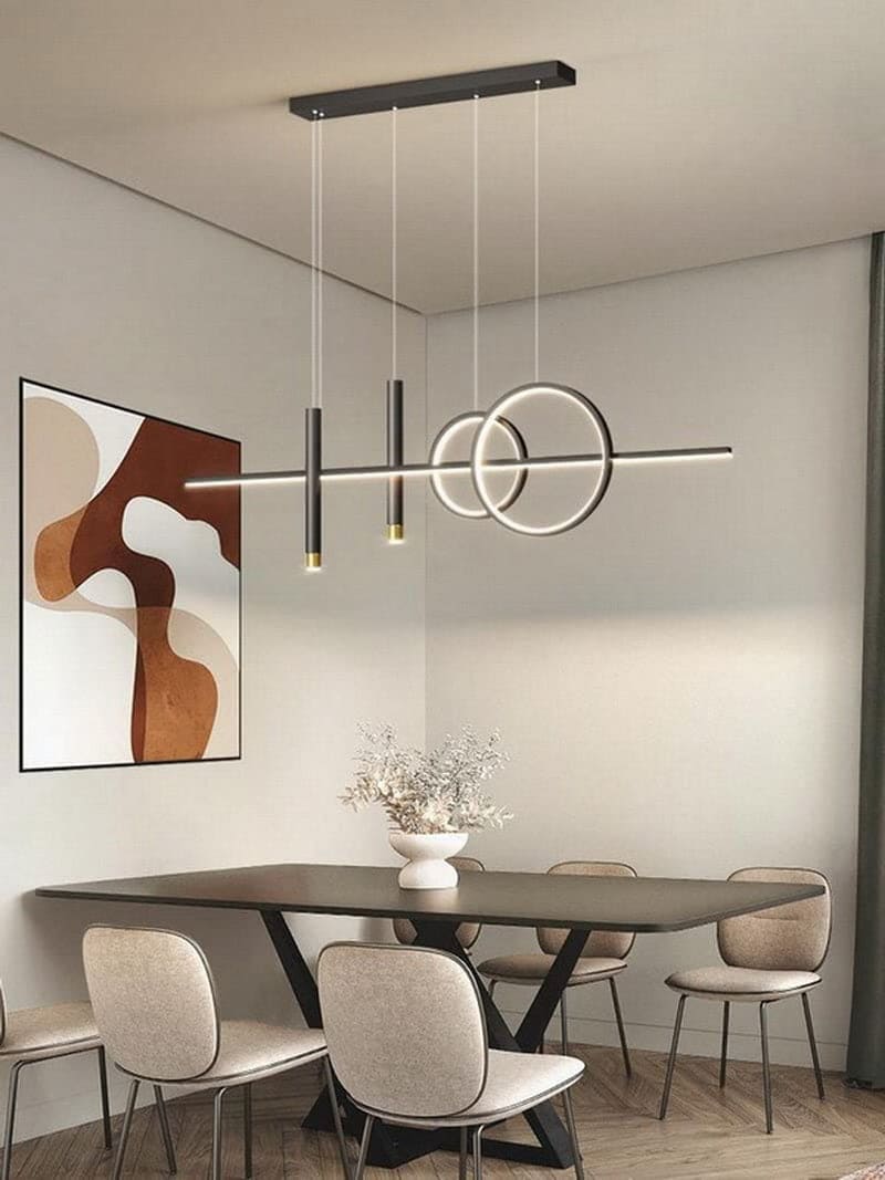 VEGALUX - Lampadario moderno a LED lineare dal design minimal - Gmk Design